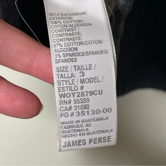 James Perse Terrylined Jersey Casual Grey One Button Cotton Blazer Sz M - Picture 7 of 7